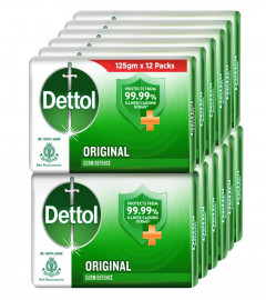 Dettol Original Soap,125 gm (Pack of 12) Free Shipping world