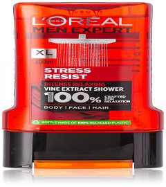L'Oreal Paris Men Expert Stress Resist Vine Extract Shower Gel 300 ml ( Free Shipping World)