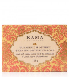 Kama Ayurveda Turmeric and Myrrh Skin Brightening Soap, 125 g | free shipping