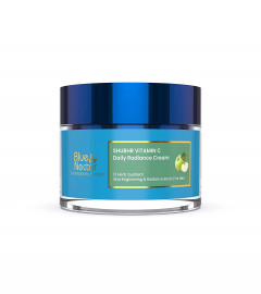 Blue Nectar Natural Vitamin C Face Cream with Green Apple and Almond Oil for men, 50 gm