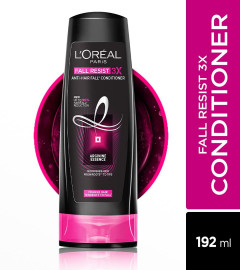 L'Oréal Paris Anti-Hair Fall Resist 3X Conditioner Reinforcing & Nourishing for Hair Growth 192ml (Pack of 2) Free Shipping World