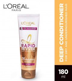 L'Oréal Paris Rapid Reviver 6 Oil Nourish Deep Conditioner, With Micro-Oils 180 ml (Pack of 2) Free Shipping World