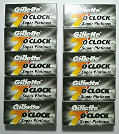 Gillette 7O'Clock Super Platinum Blades 100 Pcs