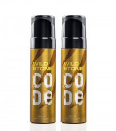 Wild Stone Code Gold Perfume 120 ml (Pack of 2)