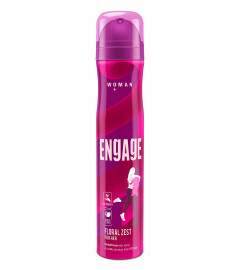 2 x Engage Floral Zest Deodorant for Women, Citrus and Floral, Skin Friendly, 150 ml (free shiping)