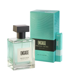Engage Indigo Skies Perfume for Men, Long Lasting, Fresh and Earthy, for Everyday Use, Gift for Men, 100 ml |free shipping