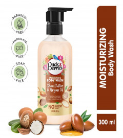 Buds & Berries Moisturizing Shea Butter & Argan Oil Body Wash 300 ml