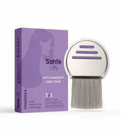 Sanfe Selfly Anti-Dandruff Hair Comb with 3-in-1 Function to Get Dandruff Free (Pack of 2)