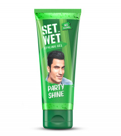 Set Wet Styling Hair Gel for Men - Party Shine, 50gm (PACK OF 2)