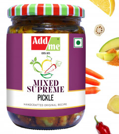 Home Made Taste Mixed Supreme Pickle Marwadi Mix Pickles Mix Achar Aam Mango Chilli Lemon Ker Ginger Karonda Lasoda Fruit Mix 500gm