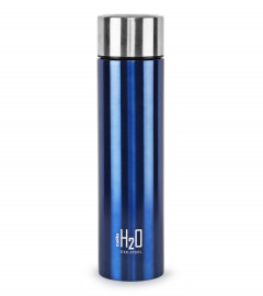 Cello H2O Stainless Steel Water Bottle, 1 Litre, Blue (free shipping)