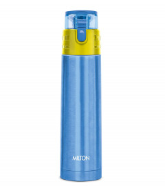 Milton Atlantis 600 Thermosteel Water Bottle, 500 ml, Blue Aramex ECommerce Courier