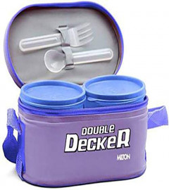 Milton Double Decker Lunch Box, (3 Container) Purple (free shipping)