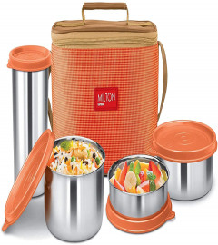 MILTON Delicious Combo Stainless Steel Insulated Tiffing