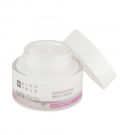 Avon True Nutraeffects Brightening Night Cream | For All Skin Types | With Antioxidants For Brighter Skin | 50gms