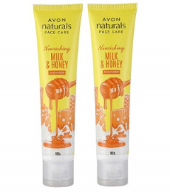 AVON Naturals Honey and Milk Nourishing Cleanser, Black, 100 gm (pack of 2) free shipping