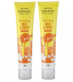 AVON Naturals Honey and Milk Nourishing Cleanser, Black