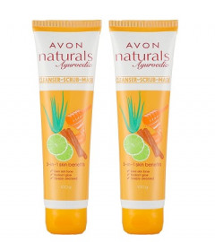 Avon Naturals Ayurvedic 3 in 1 Cleanser Scrub Mask | All skin types