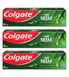 Colgate Active Salt Neem Toothpaste 200 gm (Pack of 3)