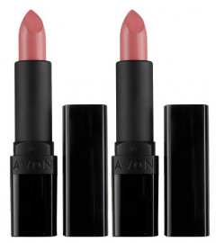 Avon True Colour Perfectly Matte Lipstick - PURE PINK by True Colour 4g (pack of 2)