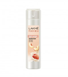 LAKMÉ Peach Milk Face Moisturizer, 200ml, Daily Lightweight Lotion with Vitamin C & Vitamin E for Soft Glowing Skin Non Oily 24h Moisture for Women
