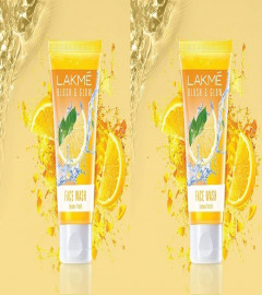 LAKMÉ Blush & Glow Lemon Freshness Gel Face Wash with Lemon Extracts, 100g (pack of 2)