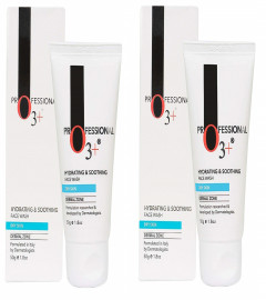 O3+ Hydrating & Soothing Face Wash with Aloe Vera and Cucumber Extracts 50 gm (Pack of 2) Fs