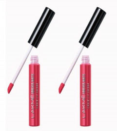 LAKMÉ Forever Matte Liquid Lip Colour, Coral Candy, 5.6ml (PACK OF 2) - free shipping
