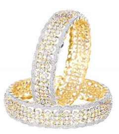 American Diamond Gold Plated Bangles For Women And Girls Free Shipping Worldwide