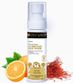 Soulflower Kumkumadi Face Toner Mist | Glowing Skin, Open Pores Tightening