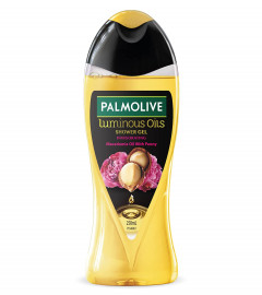 Palmolive Free Of Parabens And Silicones 100% Natural Macadamia Oil & Peony Extracts For Everyday Freshness & Radiant Skin, PH Balanced Luminous Oil Invigorating Body Wash - 250ml X 2 PACK