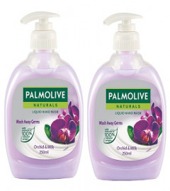 Palmolive Naturals Black Orchid & Milk Liquid Hand Wash, 250ml Dispenser Bottle (pack of 2)