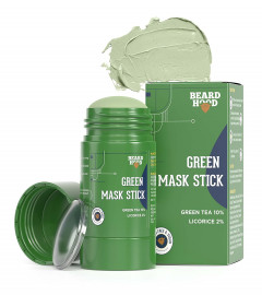 Beardhood Green Tea Cleansing Mask Stick for Blackheads, Whiteheads & Oil Control