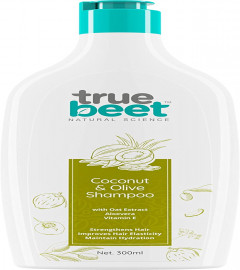 Truebeet Coconut & Olive Shampoo For Strengthens Hair, Improves Hair Elasticity