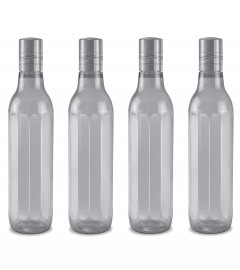 Milton Prism Pet Water Bottle 1000 ml, Set of 4, Grey (Fs)