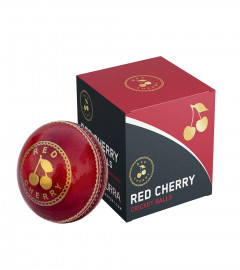 RED CHERRY Hand Made Red Leather Cricket Ball (free hipping)
