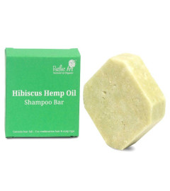 Rustic Art Hibuscus HempOil Shampoo Bar | Reduce hair fall & frizz | Organic, Sulphate free | 75 Gm (pack 2)