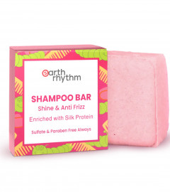 Earth Rhythm Silk Cardboard Shampoo Bar For Men & Women 80g (Pack of 2)Fs