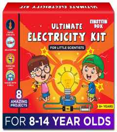 Einstein Box Electricity Kit Science Project Kit Electronic Circuits Toys for Kids Age 8-14