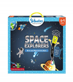 Skillmatics Educational Game - Space Explorers, Reusable Activity Mats With 2 Dry