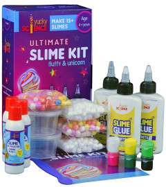 Ultimate Slime Making Kit For Kids Fluffy And Unicorn, Age 4 Years+, Multi color (free shipping)