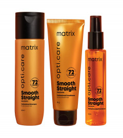 MATRIX Opti.Care Professional ANTI-FRIZZ Kit | For Salon Smooth, Straight hair | with Shea Butter | Shampoo 350ml + Conditioner 98g + Hair Serum 100ml