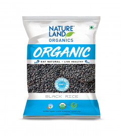 Natureland Organics Black Rice 500 Gm - Organic Rice (Free Shipping)