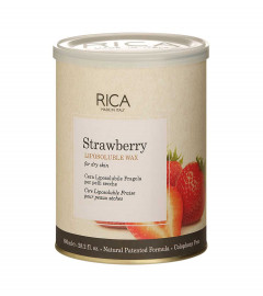 RICA Strawberry Liposoluble Soft Wax for Sensitive Skin Suitable for Men & Women Waxing Hair Removal Cream for Extra Smoothness (800ml)