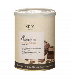 Rica Dark Chocolate Liposoluble Wax Soft & Smooth Skin Hair Removal Cream for Dry Skin Coarse Hair Waxing for Men & Women (800ml)