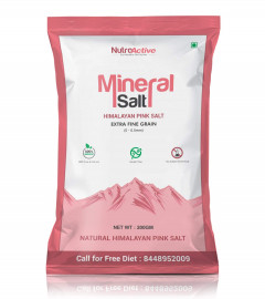 NutroActive MineralSalt Himalayan Pink Rock Salt Extra Fine Grain - 200g