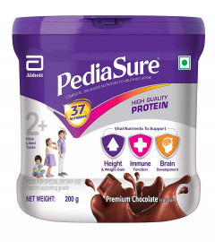 PediaSure Health and Nutrition Drink Powder for Kids Growth 200g jar (Chocolate) Free Shipping World
