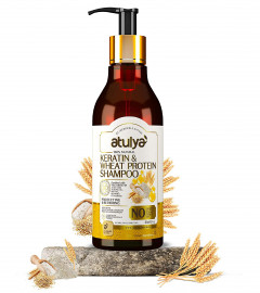 Atulya Keratin & Wheat Protein Shampoo | Shampoo for Protecting & Repairing Hair | Anti-Frizz Shampoo | 300 ml (free shipping)