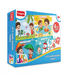 Funskool Play & Learn-Seasons,Educational,120 Pieces,Puzzle,for 4 Year Old Kids and Above,Toy