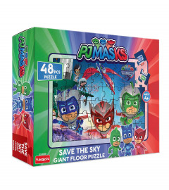 Funskool-PJ Maks Save The Sky Giant Floor,Educational,48 Pieces,Puzzle,for 4 Year Old Kids and Above,Toy